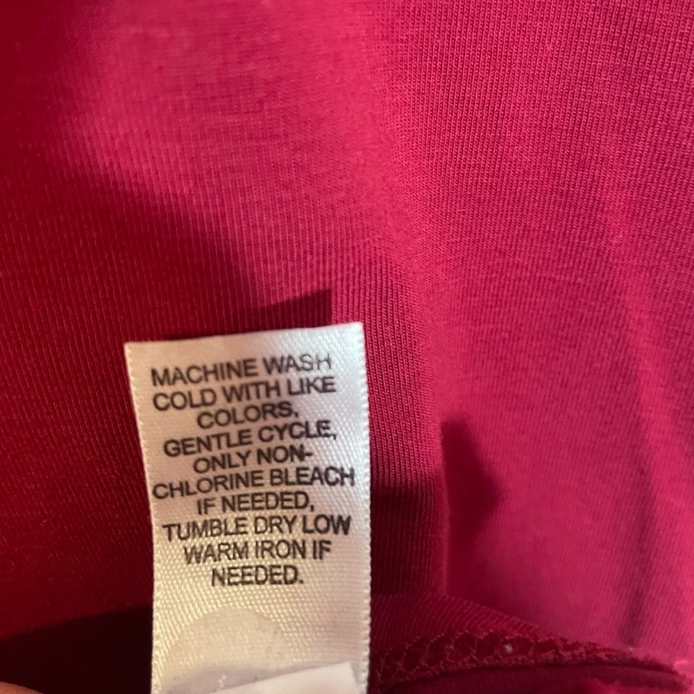 PureJill Pima Cotton Burgundy Relaxed Turtleneck Stretch Women’s Size 2X - Picture 6 of 10